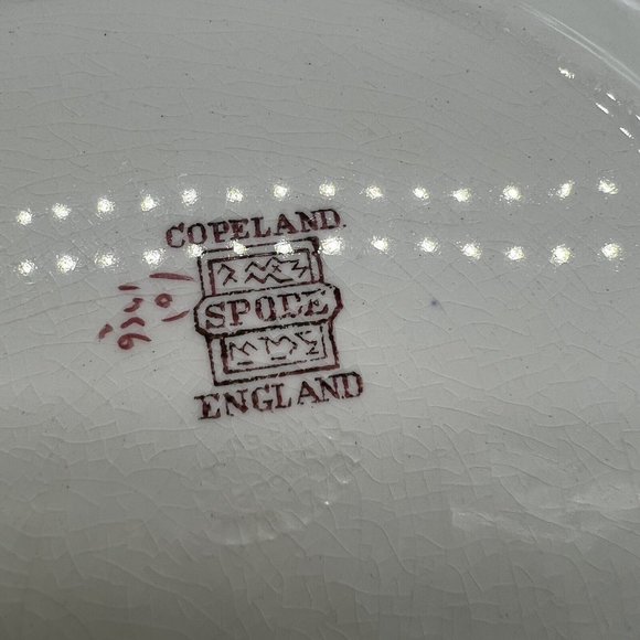 COPELAND SPODE England Floral Bouquet Plate Ridges 7.75” - Picture 7 of 7